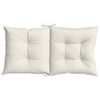 vidaXL Lowback Chair Cushions 2 pcs Melange Cream 100x50x7 cm Fabric
