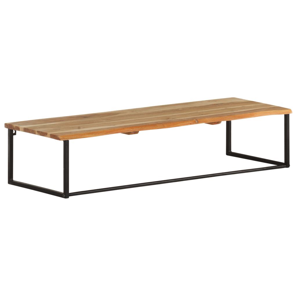 vidaXL Peg with Live Edge 100x35x22 cm Solid Acacia Wood