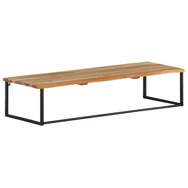 vidaXL Peg with Live Edge 100x35x22 cm Solid Acacia Wood