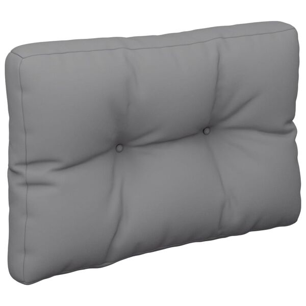 vidaXL Pallet Cushion Grey 60x40x12 cm Fabric