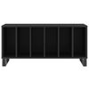 vidaXL Record Cabinet Black 100x38x48 cm Engineered Wood