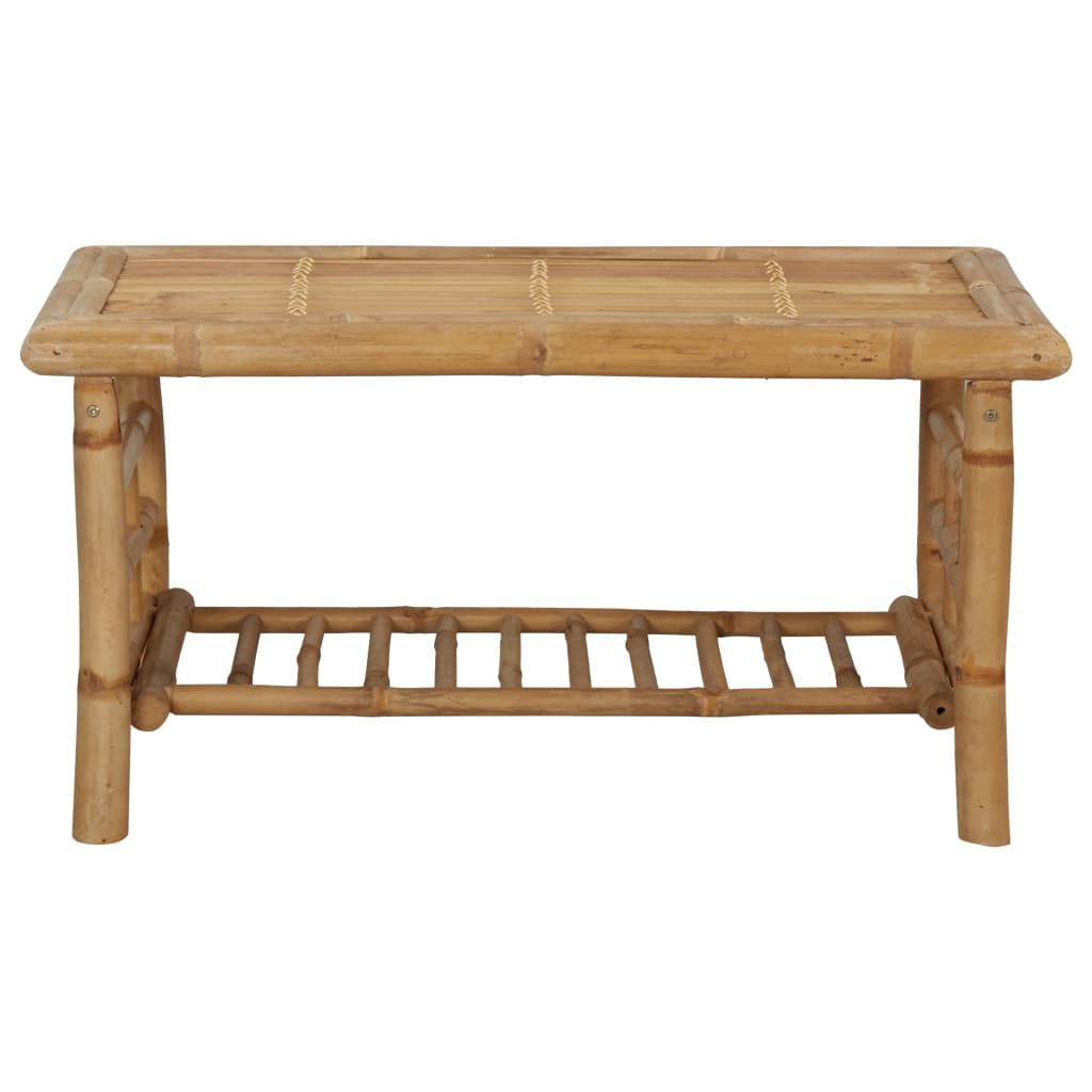 vidaXL 4 Piece Garden Lounge Set with Cushions Bamboo
