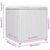 vidaXL Cushion Box with Storage Grey 50 x 50 x 50 cm Poly Rattan