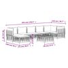 vidaXL 8 Piece Garden Lounge Set with Cushions Anthracite Poly Rattan