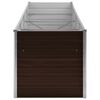 vidaXL Garden Raised Bed Brown 320x80x77 cm Galvanised Steel