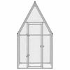 vidaXL Chicken Cage Silver 100x100x190 cm Galvanised Steel
