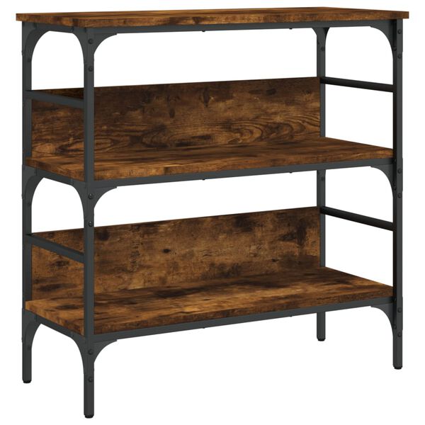 vidaXL Console Table Smoked Oak 75x32x75 cm Engineered Wood