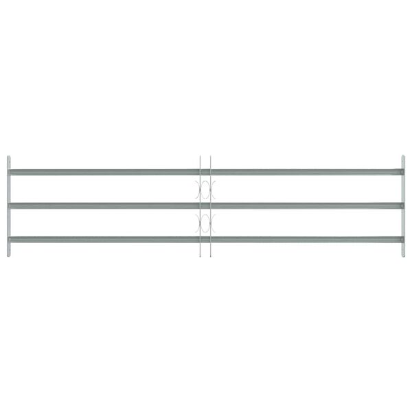 Adjustable Security Grille for Windows with 3 Crossbars 1000-1500 mm