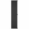 vidaXL Outdoor Storage Cabinet Grey and Black 97x37x165 cm PP