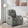 vidaXL Massage Recliner Chair Dark Grey Fabric