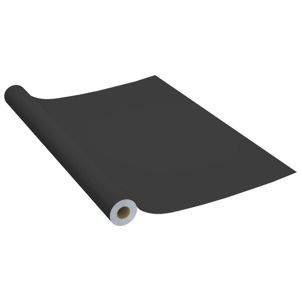 vidaXL Self-adhesive Furniture Films 2 pcs Black 500x90 cm PVC