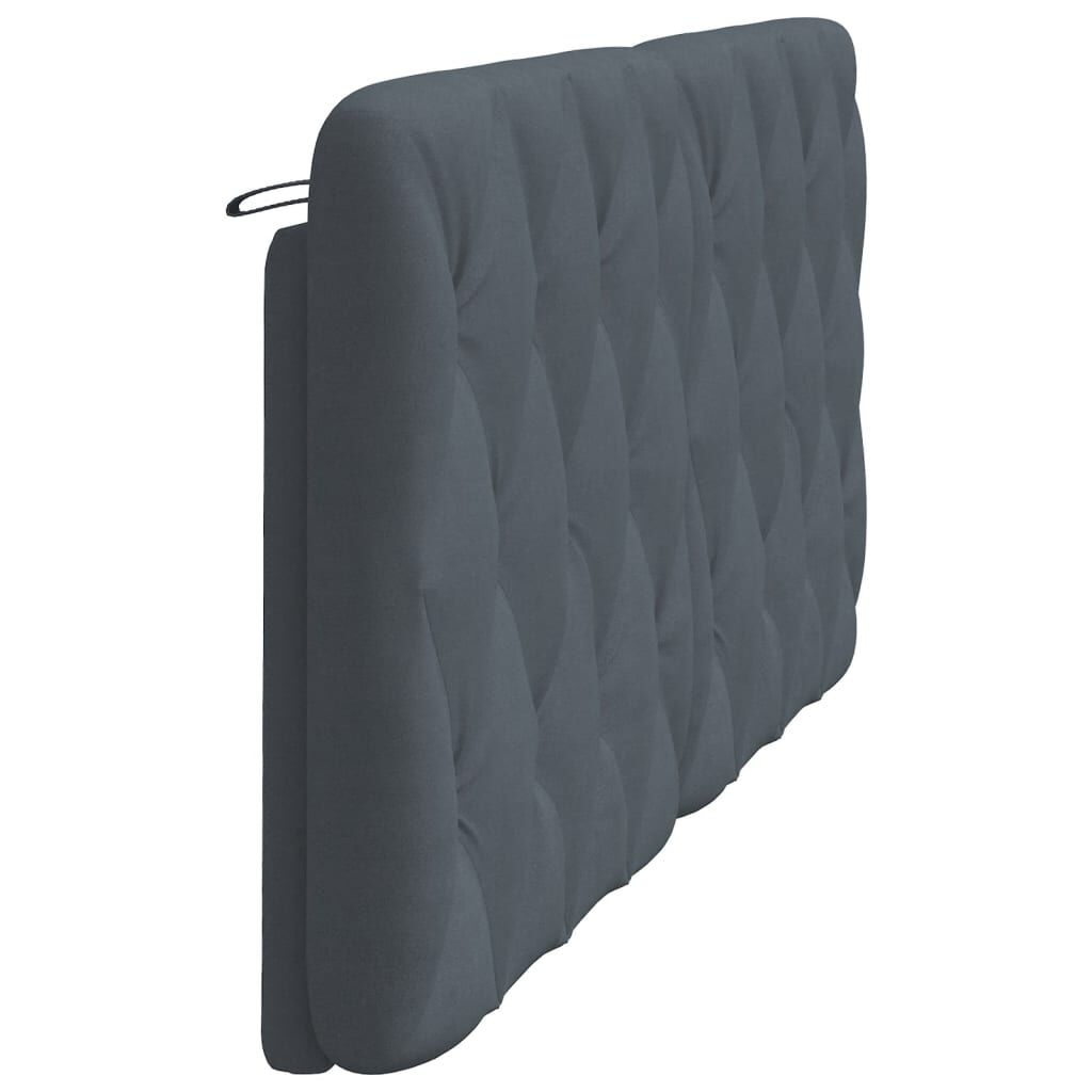 vidaXL Headboard Cushion Dark Grey 183 cm Velvet
