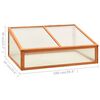 vidaXL Greenhouse 100x65x40 cm Firwood