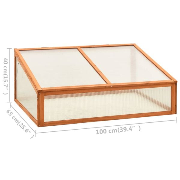 vidaXL Greenhouse 100x65x40 cm Firwood