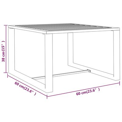 vidaXL 3 Piece Garden Lounge Set with Cushions Aluminium Anthracite
