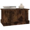 vidaXL Storage Box Smoked Oak 50x30x28 cm Engineered Wood