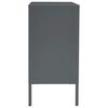 vidaXL Sideboard Anthracite 75x35x70 cm Steel and Tempered Glass