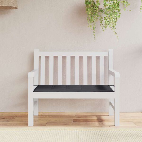 vidaXL Garden Bench Cushion Black 120x50x4 cm Oxford Fabric