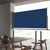 vidaXL Patio Retractable Side Awning 60x300 cm Blue
