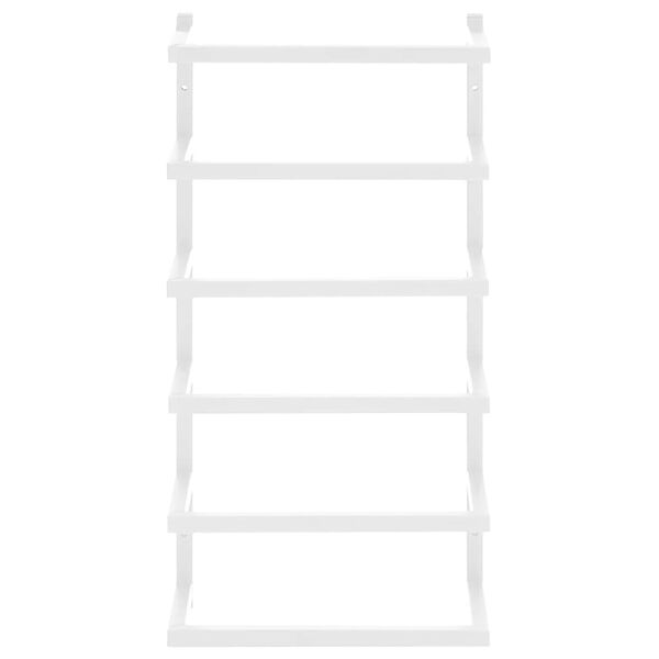 vidaXL Towel Rack White 24x12x48 cm Steel
