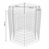 vidaXL Hexagonal Gabion Raised Bed 100x90x100 cm