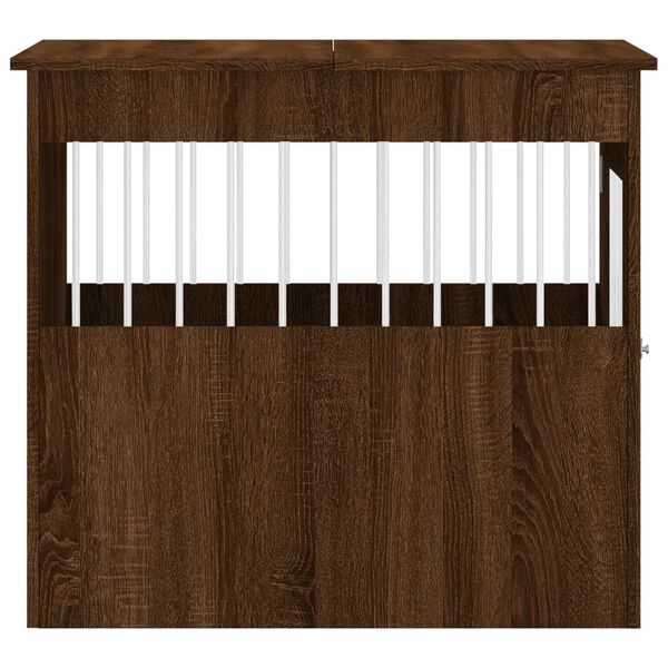 vidaXL Dog Crate Furniture Brown Oak 64.5x80x71 cm Engineered Wood