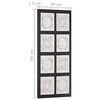 vidaXL Hand-Carved Wall Panel MDF 40x80x1.5 cm Black and White