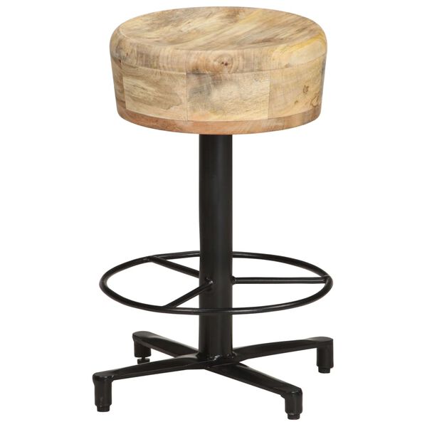 vidaXL Bar Stools 2 pcs 52 cm Solid Mango Wood