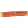 vidaXL Garden Planter Wax Brown 180x31x31 cm Solid Wood Pine