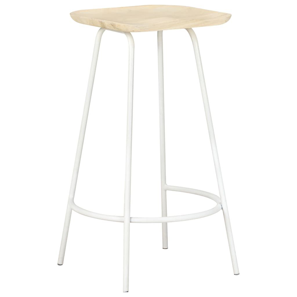 vidaXL Bar Stools 4 pcs Solid Mango Wood