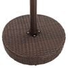 vidaXL 5 Piece Garden Bar Set with Cushions Poly Rattan Brown