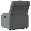 vidaXL Electric Stand up Massage Recliner Chair Dark Grey Fabric