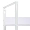 vidaXL 3-Layer Book Shelf White 60x27.6x90.5 cm Engineered Wood