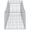 vidaXL Arched Gabion Baskets 6 pcs 200x50x40/60 cm Galvanised Iron