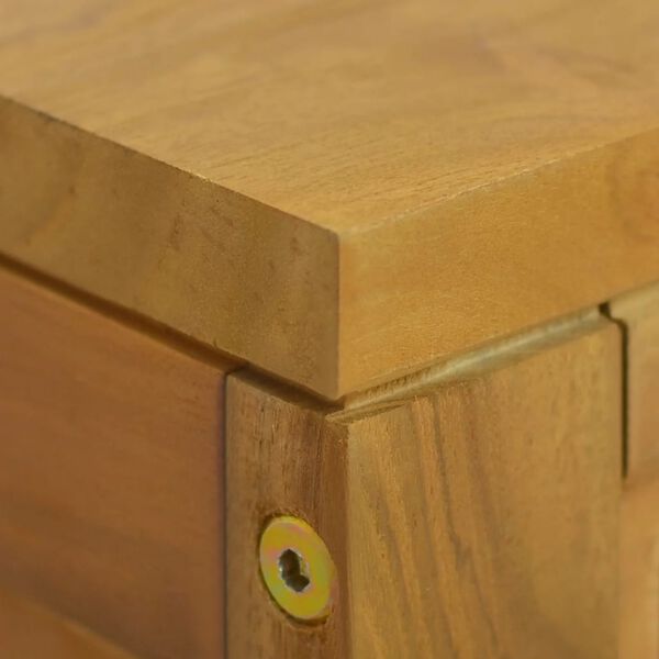 vidaXL Wall-mounted Bathroom Cabinet 110x45x30 cm Solid Wood Teak