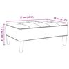 vidaXL Footstool Dark Grey 77x55x31 cm Fabric