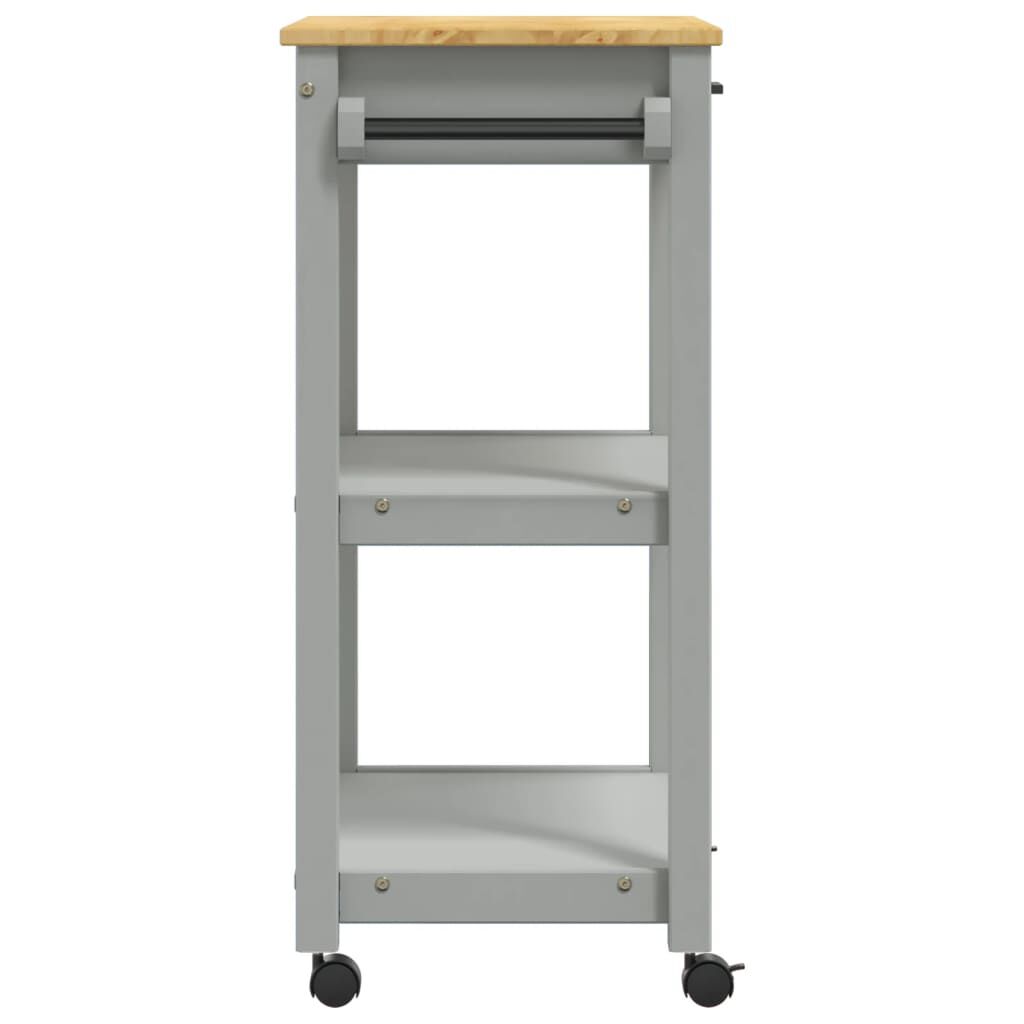vidaXL Kitchen Trolley MONZA 60x40x90 cm Solid Wood Pine