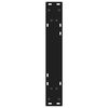 vidaXL Dining Table Legs 2 pcs Black 60x(72-73.3) cm Steel