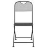 vidaXL Folding Garden Chairs 2 pcs Expanded Metal Mesh Anthracite
