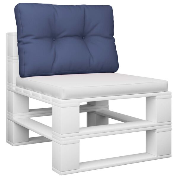 vidaXL Pallet Cushion Navy Blue 50x40x12 cm Fabric