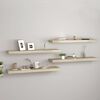 vidaXL Floating Wall Shelves 4 pcs Oak 90x23.5x3.8 cm MDF