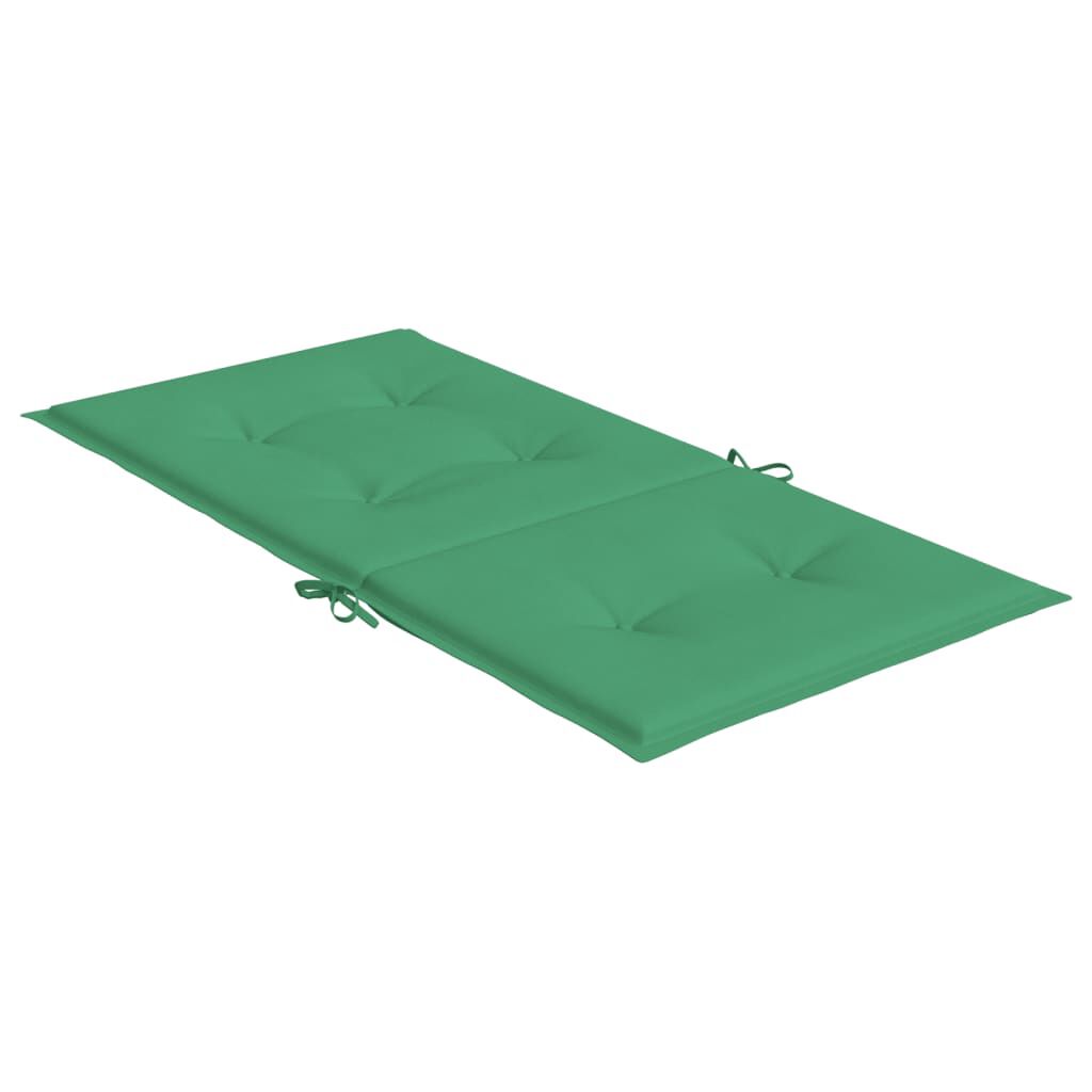 vidaXL Garden Lowback Chair Cushions 6 pcs Green 100x50x3 cm Oxford Fabric