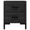 vidaXL Bedside Cabinets 2 pcs Black 36x30x45 cm Solid Wood Pine