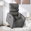 vidaXL Electric Stand up Recliner Chair Dark Grey Fabric