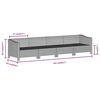vidaXL 4 Piece Garden Lounge Set with Cushions Grey Poly Rattan