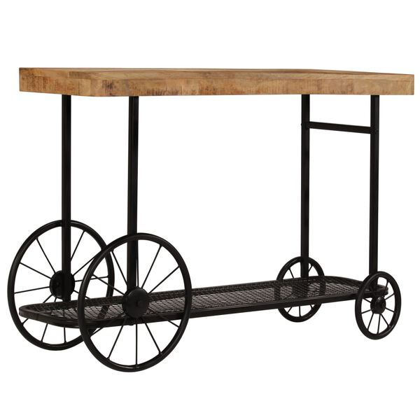 vidaXL Console Table Solid Mango Wood 115x36x76 cm