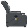 vidaXL Massage Recliner Chair Grey Faux Leather