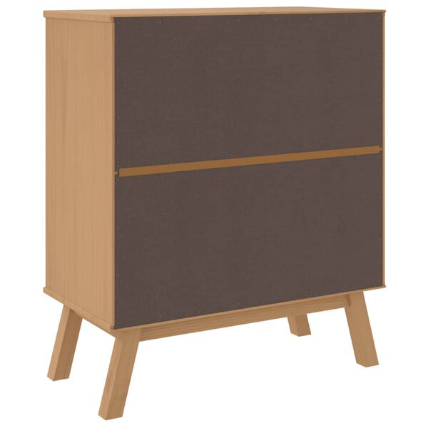 vidaXL Drawer Cabinet OLDEN Brown Solid Wood Pine