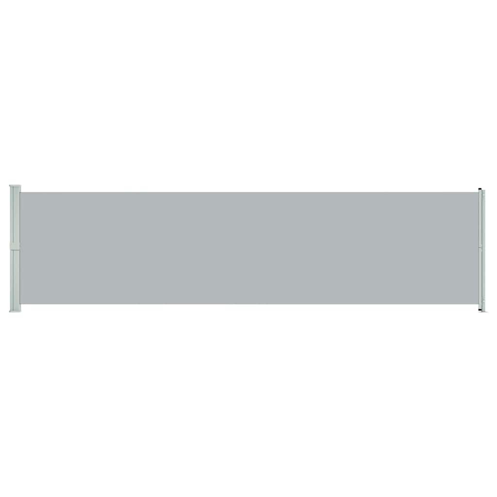 vidaXL Patio Retractable Side Awning 600x160 cm Grey