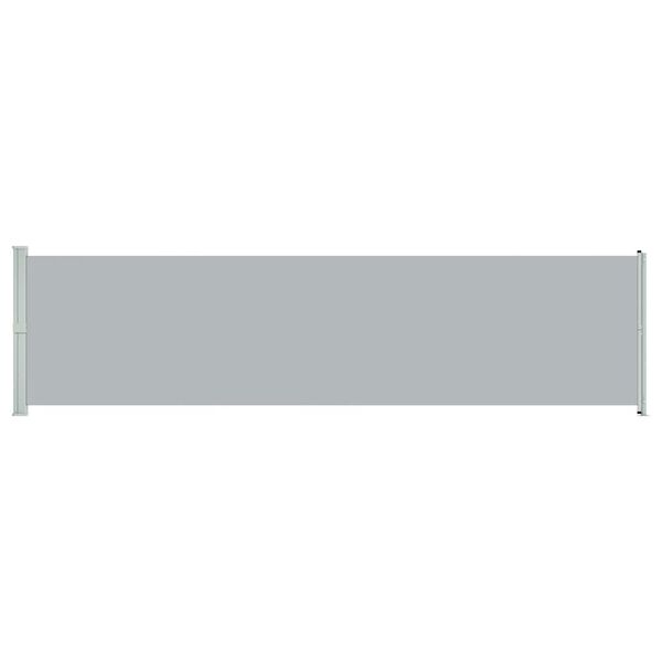 vidaXL Patio Retractable Side Awning 600x160 cm Grey